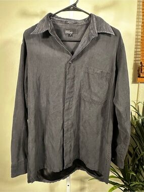 347. Marc Edwards Charcoal Button-Up Shirt